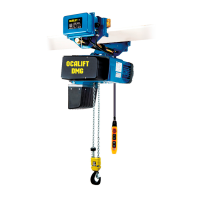 Таль электрическая цепная передвижная ТЭЦ OCALIFT DMG 1002D 1000кг 3м