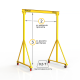 Мини кран козловой мобильный ручной Мобиус МПУ до 500 кг 3x2 метра