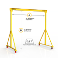 Мини кран козловой мобильный ручной Мобиус МПУ до 500 кг 6x4 метра Мини кран козловой мобильный ручной Мобиус МПУ до 500 кг 6x4 метра
