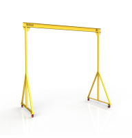 Мини кран козловой мобильный ручной Мобиус МПУ до 3Т 4x4 метра