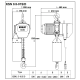 Таль электрическая цепная стационарная на крюке ТЭЦ OCALIFT 005-01D 500кг 6м