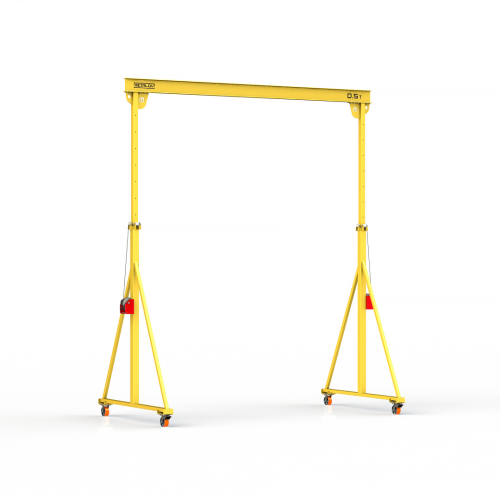 Мини кран козловой с регулируемой высотой Мобиус-TU до 500 кг 4-6x4 метра