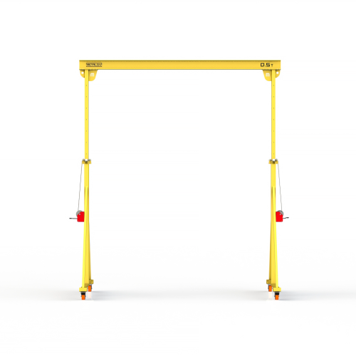 Мини кран козловой с регулируемой высотой Мобиус-TU до 500 кг 4-6x4 метра