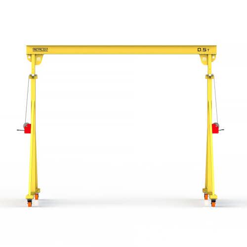 Мини кран козловой с регулируемой высотой Мобиус-TU до 500 кг 4-6x4 метра