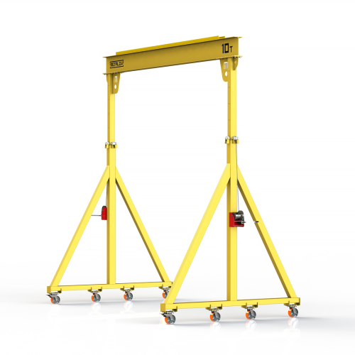 Мини кран козловой с регулируемой высотой Мобиус-TU до 10T 3-4x5 метров