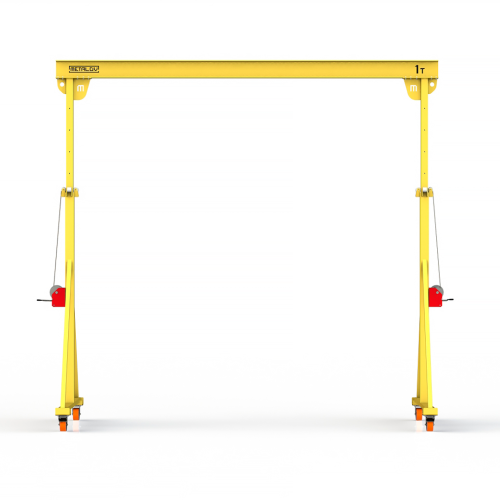 Мини кран козловой с регулируемой высотой Мобиус-TU до 1T 3-4x5 метров