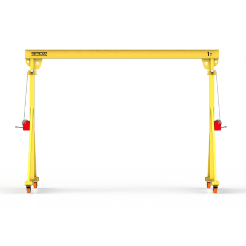 Мини кран козловой с регулируемой высотой Мобиус-TU до 1T 3-4x5 метров