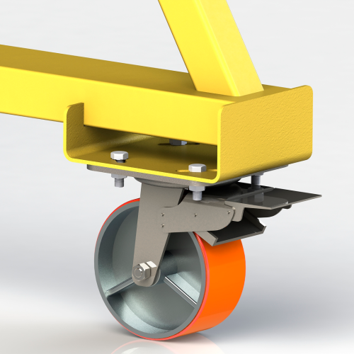 Мини кран козловой с регулируемой высотой Мобиус-TU до 5Т 4-6x4 метра