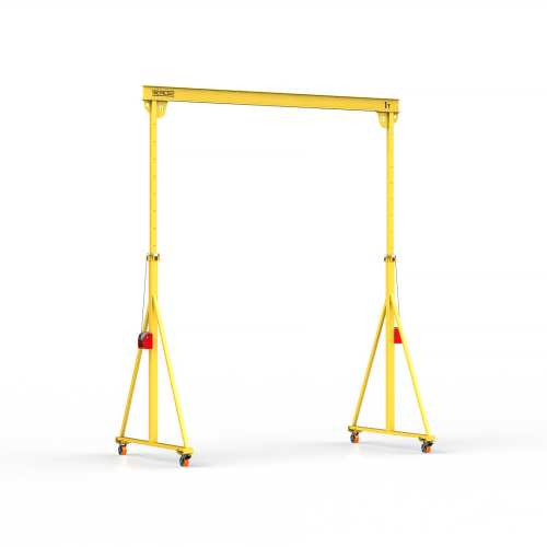 Мини кран козловой с регулируемой высотой Мобиус-TU до 1Т 3,5-5x5 метров