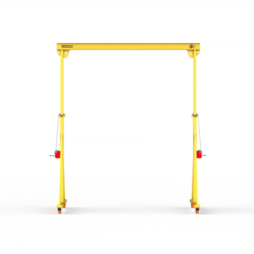 Мини кран козловой с регулируемой высотой Мобиус-TU до 3Т 4-6x5 метров
