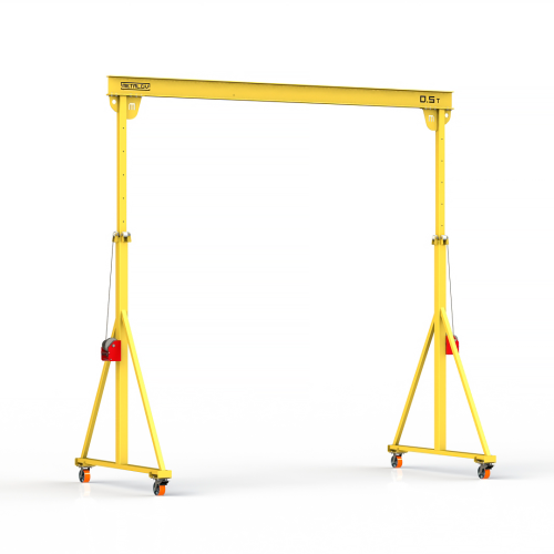 Мини кран козловой с регулируемой высотой Мобиус-TU до 500 кг 3-4x3 метра