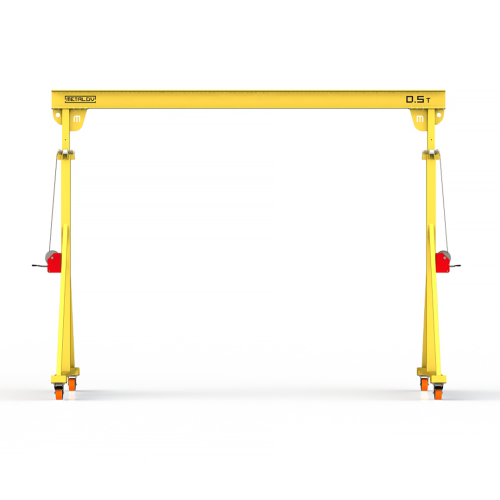 Мини кран козловой с регулируемой высотой Мобиус-TU до 500 кг 3-4x3 метра
