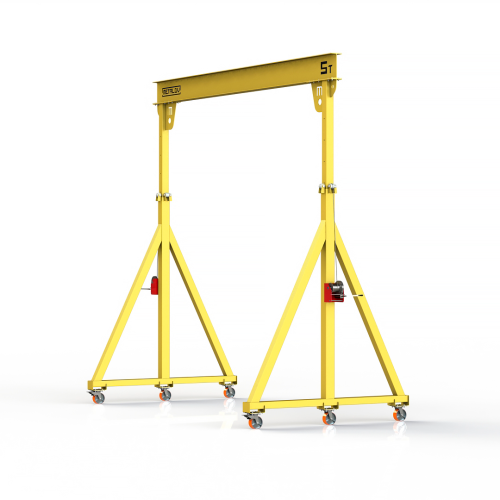 Мини кран козловой с регулируемой высотой Мобиус-TU до 5T 3-4x4 метра