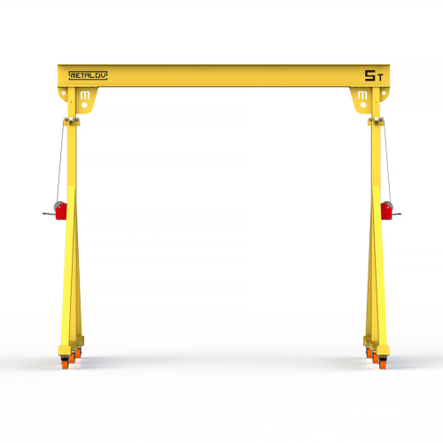 Мини кран козловой с регулируемой высотой Мобиус-TU до 5Т 4-6x4 метра