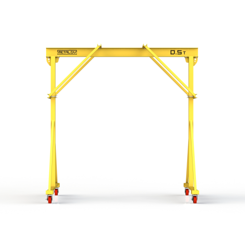 Мини кран козловой ручной усиленный Мобиус-R2 до 500 кг 3x2 метра