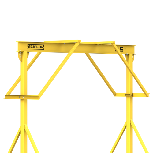 Мини кран козловой ручной усиленный Мобиус-R2 до 500 кг 3x2 метра