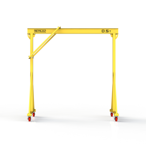 Мини кран козловой ручной усиленный Мобиус-R1 до 500 кг 2x2 метра
