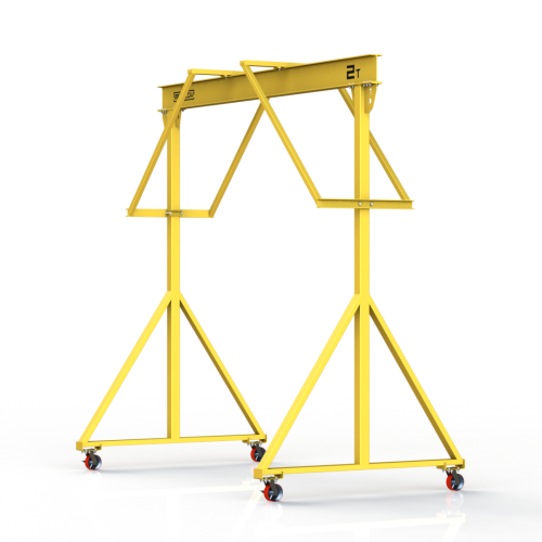 Мини кран козловой ручной усиленный Мобиус-R2 до 2Т 2x3 метра