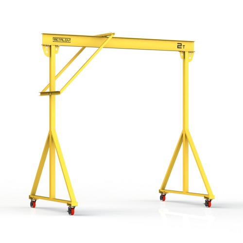 Мини кран козловой ручной усиленный Мобиус-R1 до 2Т 2x2 метра