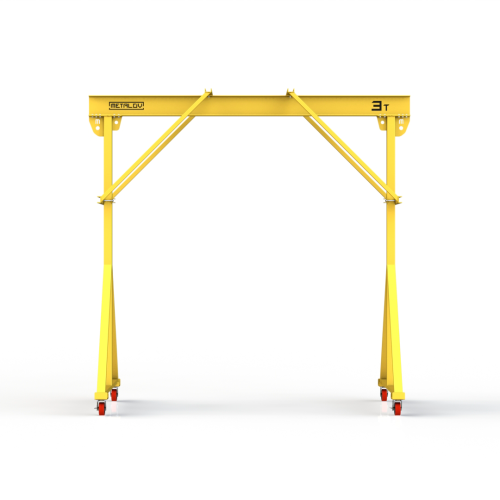 Мини кран козловой ручной усиленный Мобиус-R2 до 3Т 2x2 метра