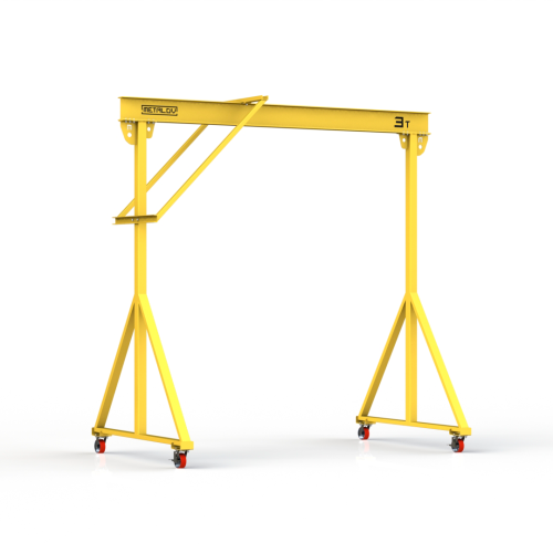 Мини кран козловой ручной усиленный Мобиус-R1 до 3Т 2x4 метра