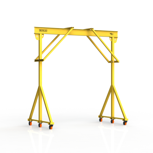 Мини кран козловой ручной усиленный Мобиус-R2 до 4Т 4x3 метра