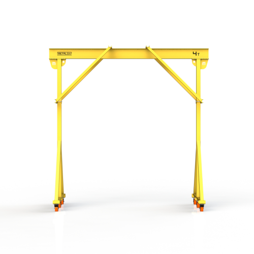 Мини кран козловой ручной усиленный Мобиус-R2 до 4Т 4x3 метра