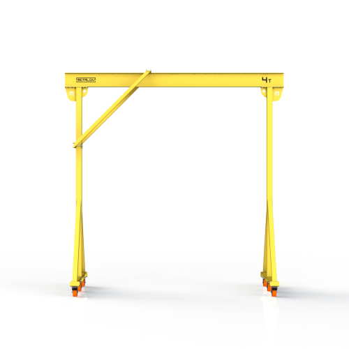 Мини кран козловой ручной усиленный Мобиус-R1 до 4Т 3x2 метра