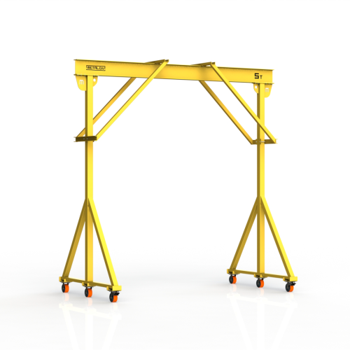 Мини кран козловой ручной усиленный Мобиус-R2 до 5Т 5x5 метров