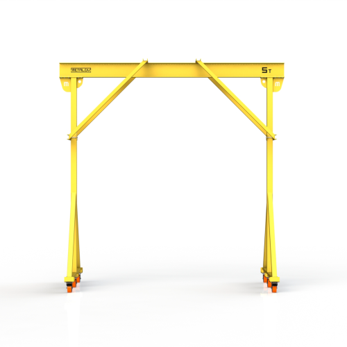 Мини кран козловой ручной усиленный Мобиус-R2 до 5Т 5x5 метров