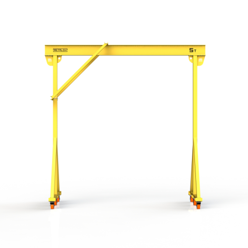 Мини кран козловой ручной усиленный Мобиус-R1 до 5Т 3x2 метра