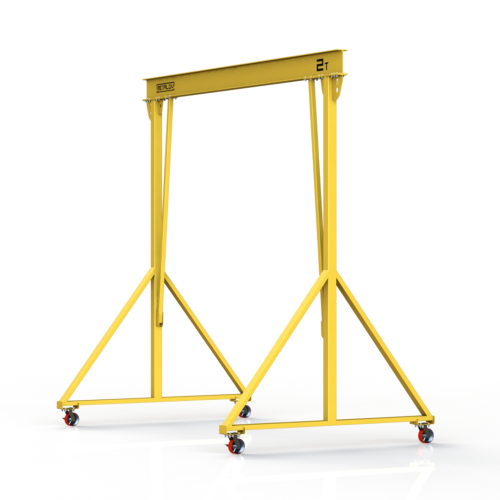 Мини кран козловой ручной усиленный Мобиус-V до 2Т 4x5 метров