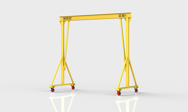 Мини кран усиленный Мобиус-V до 500 кг 2x2 метра