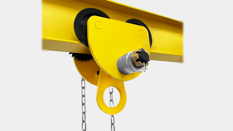 Каретка ручная тип GCL тележка на двутавр с ручным приводом