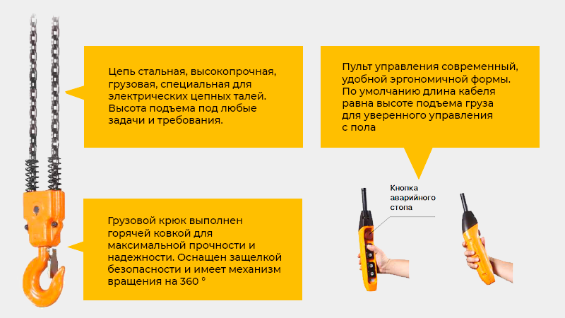 Тали OCALIFT проходят стопроцентный технический контроль