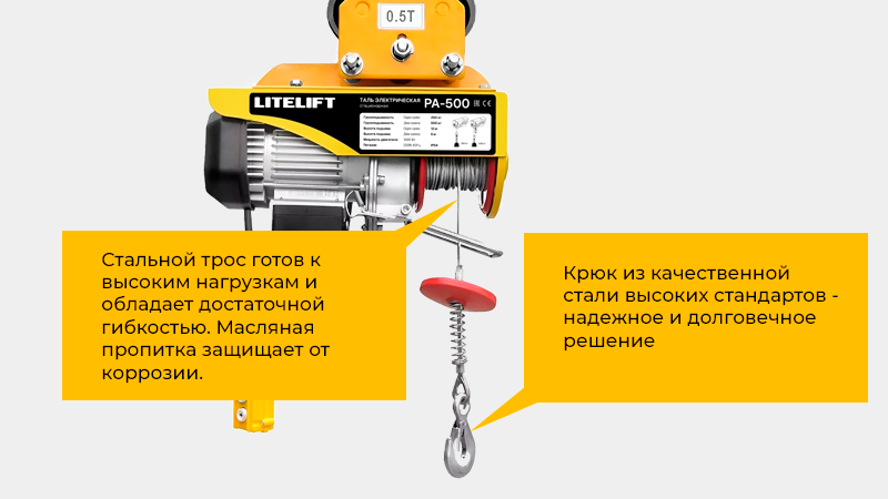 Надежная передвижная мини-таль для регулярных работ в мастерской, гараже или на производстве
