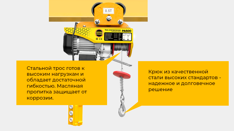 Надежная передвижная мини-таль для регулярных работ в мастерской, гараже или на производстве