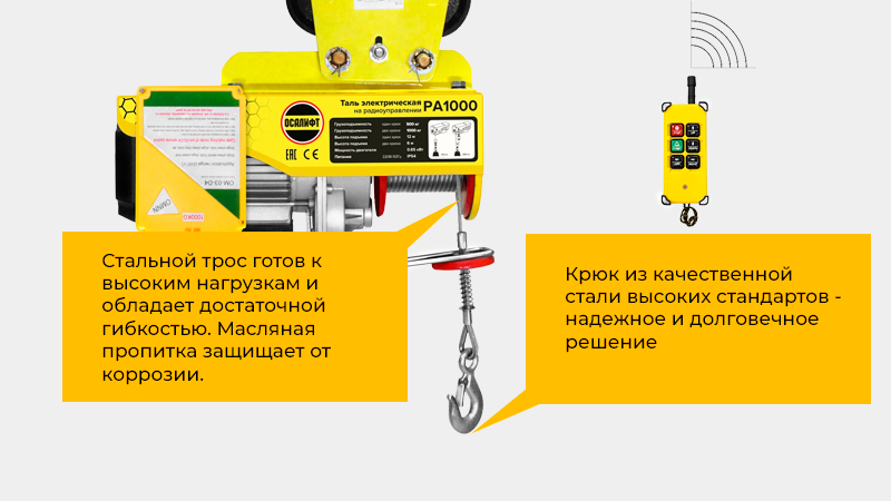 Надежная передвижная мини-таль для регулярных работ в мастерской, гараже или на производстве