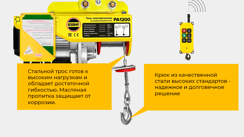 Надежная передвижная мини-таль для регулярных работ в мастерской, гараже или на производстве
