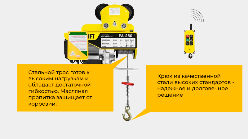 Надежная передвижная мини-таль для регулярных работ в мастерской, гараже или на производстве