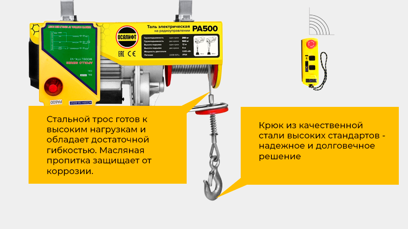 Надежная стационарная мини-таль для регулярных работ в мастерской, гараже или на производстве