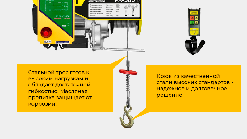 Надежная стационарная мини-таль для регулярных работ в мастерской, гараже или на производстве
