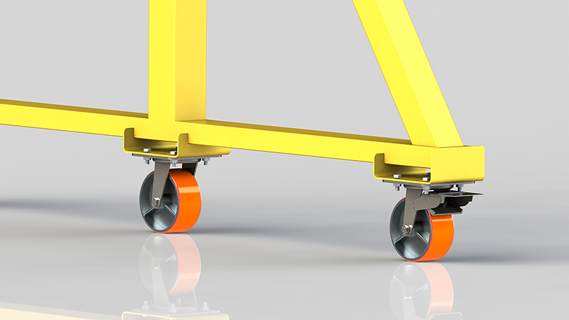 Усиленные колеса с полиуретановым покрытием