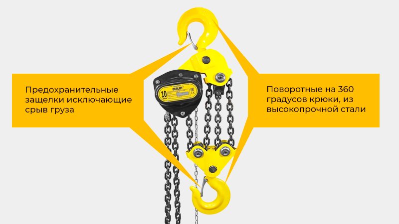 Тали OCALIFT проходят стопроцентный технический контроль