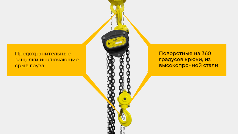 Тали OCALIFT проходят стопроцентный технический контроль